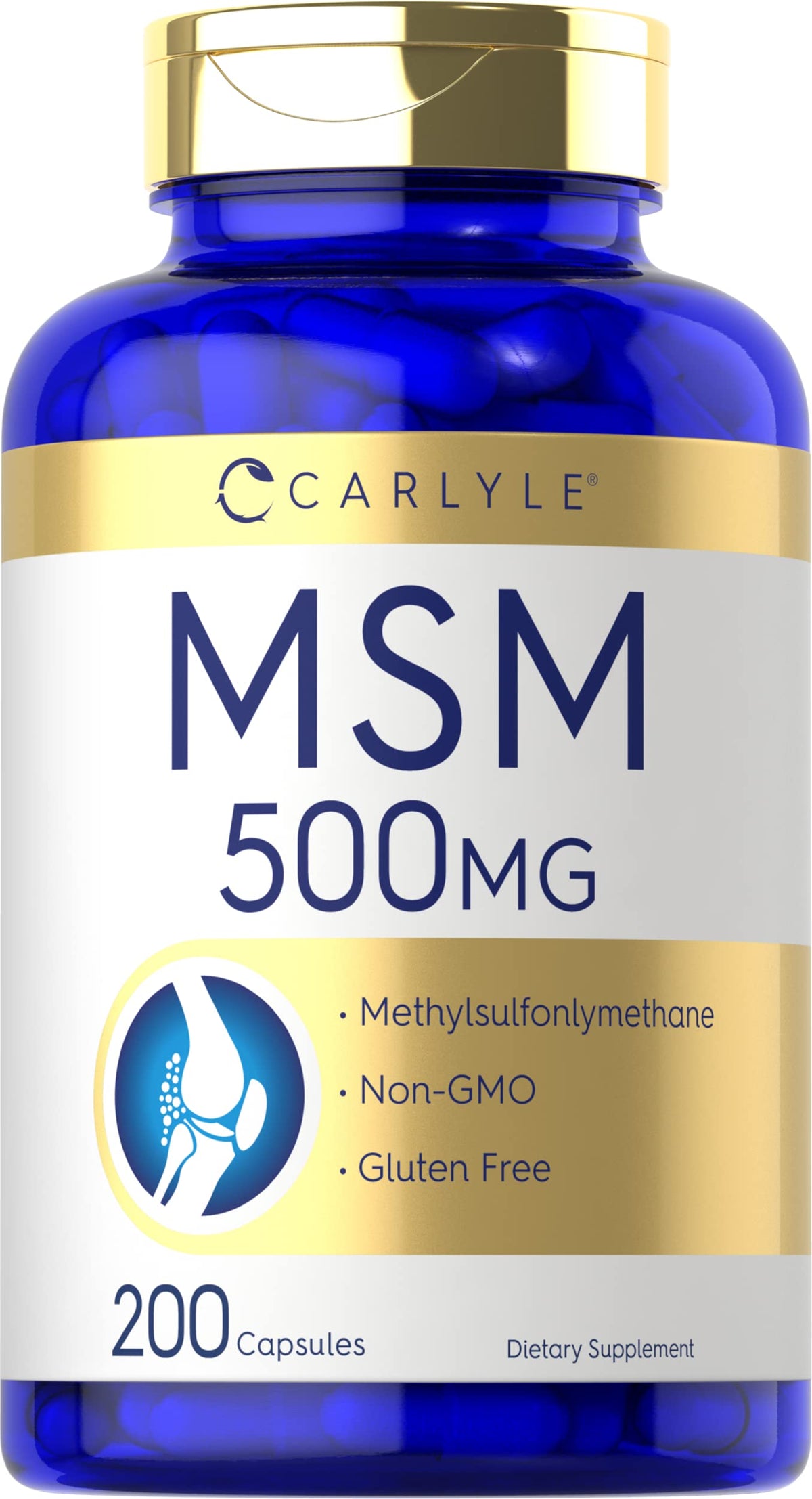 MSM Supplement Capsules 500mg 200 Count Z75696