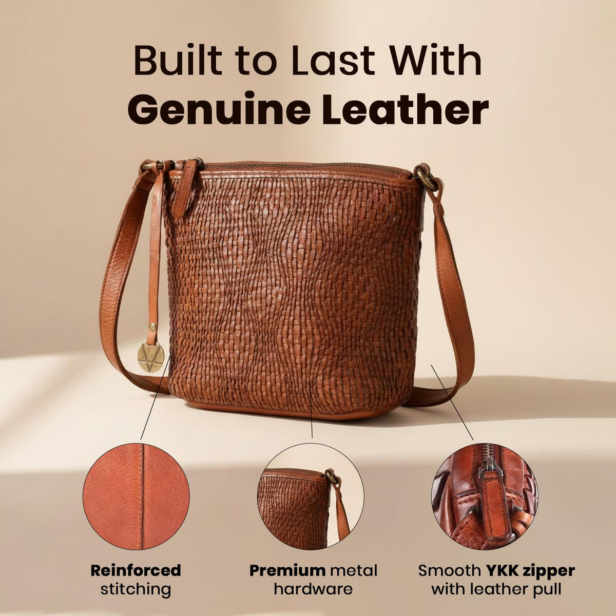 Genuine Leather Crossbody Sling Bag D783