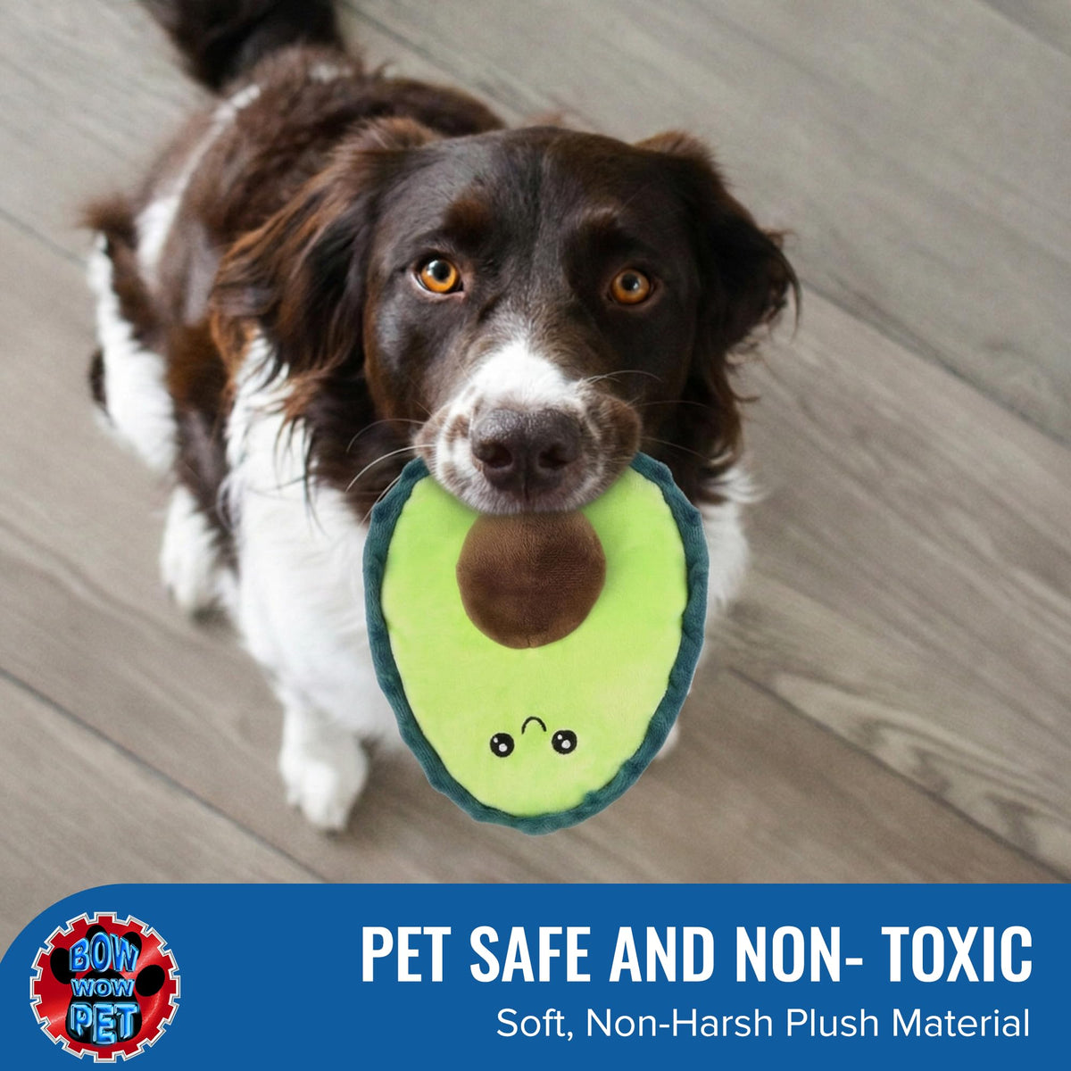 Avocado Plush Dog & Cat Toy with Squeaker T46301