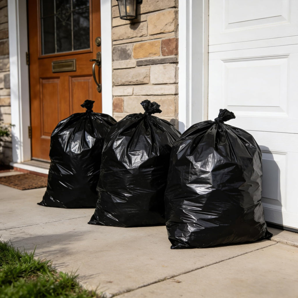 40-45 Gallon 100 Count 21 Micron HDPE Trash Bags U227