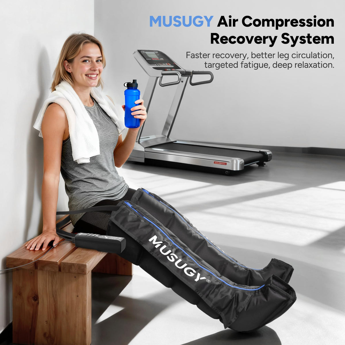 Leg Compression Massager with 9 Intensity, 6 Modes, 3 Timers V222