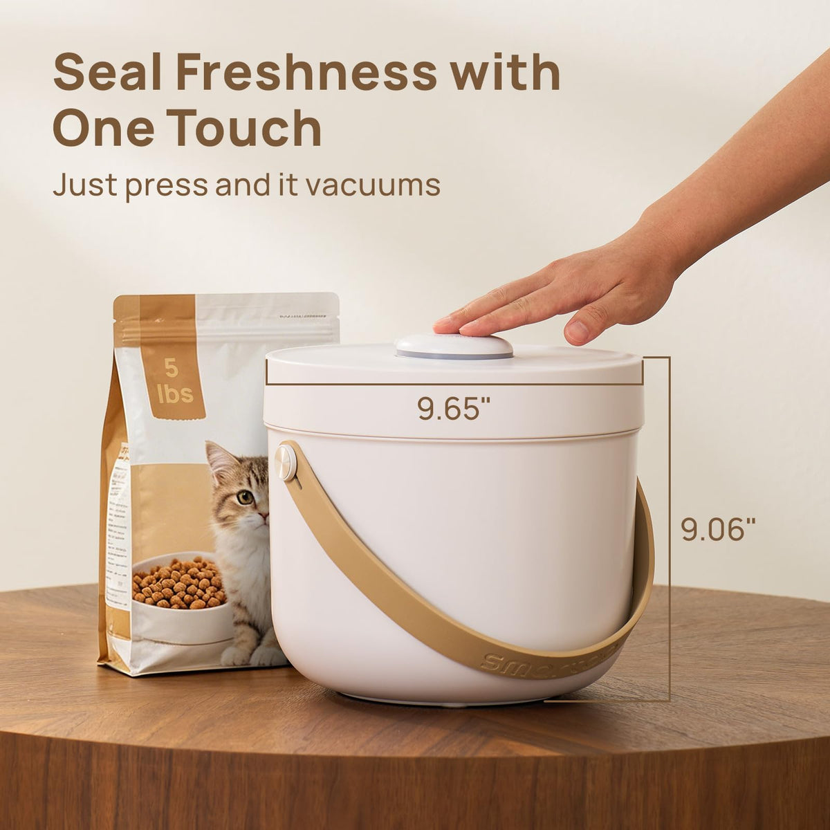 Vacuum Pet Food Storage Container 5 lb K878