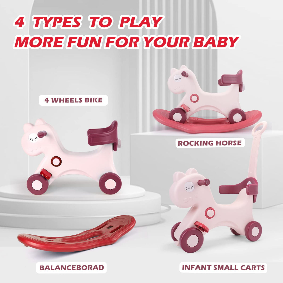 Rocking Horse for Toddlers 1-3 Years Old L467