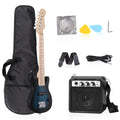 30 Inch Blue Kids Electric Guitar Beginner Kit with Amplifier P3128