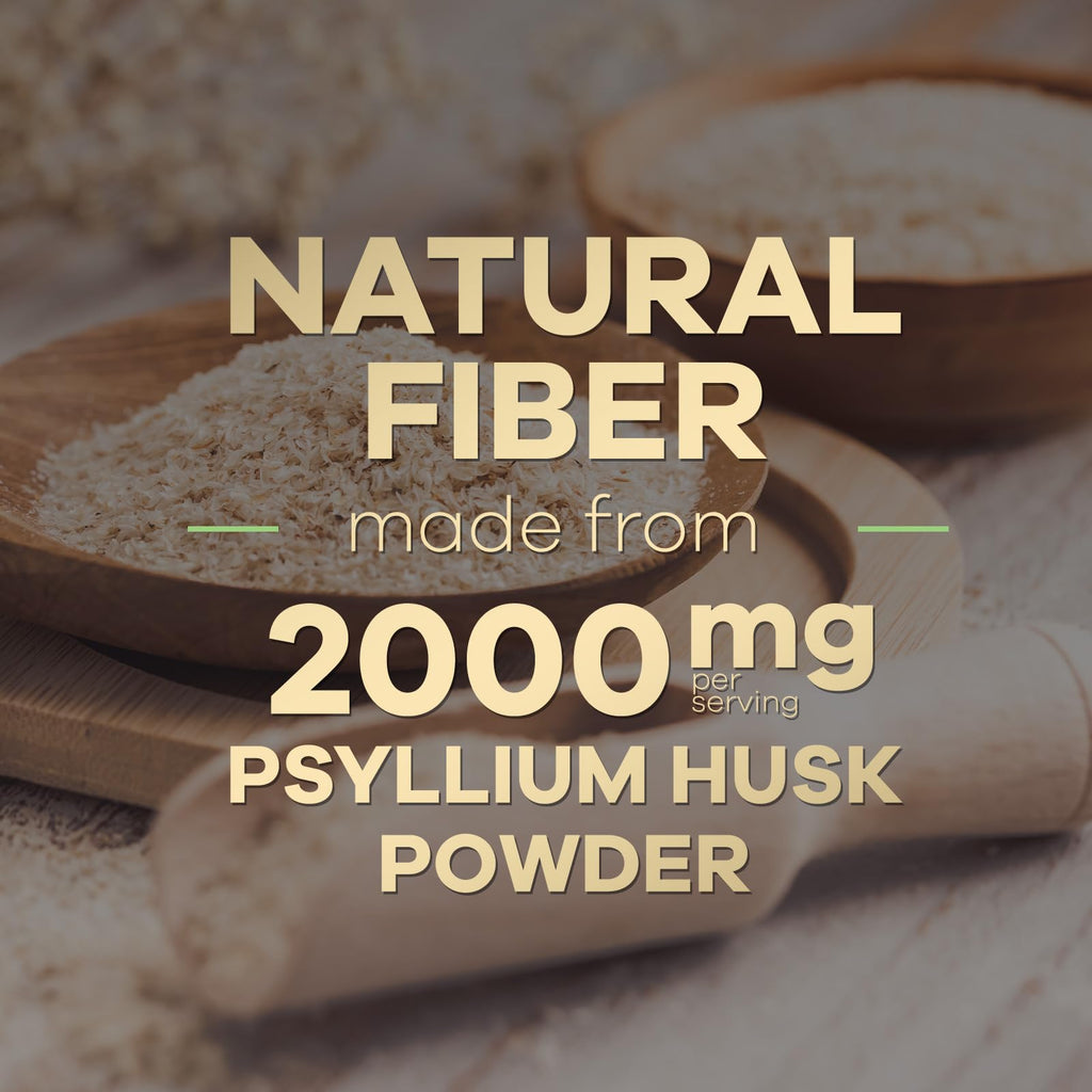 Psyllium Husk Capsules 2000 mg 120 Capsules U219