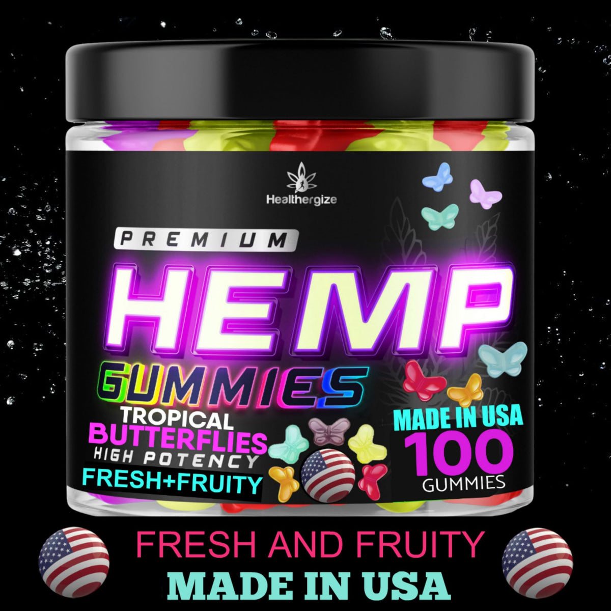 Hemp Gummies 100 Count X7357