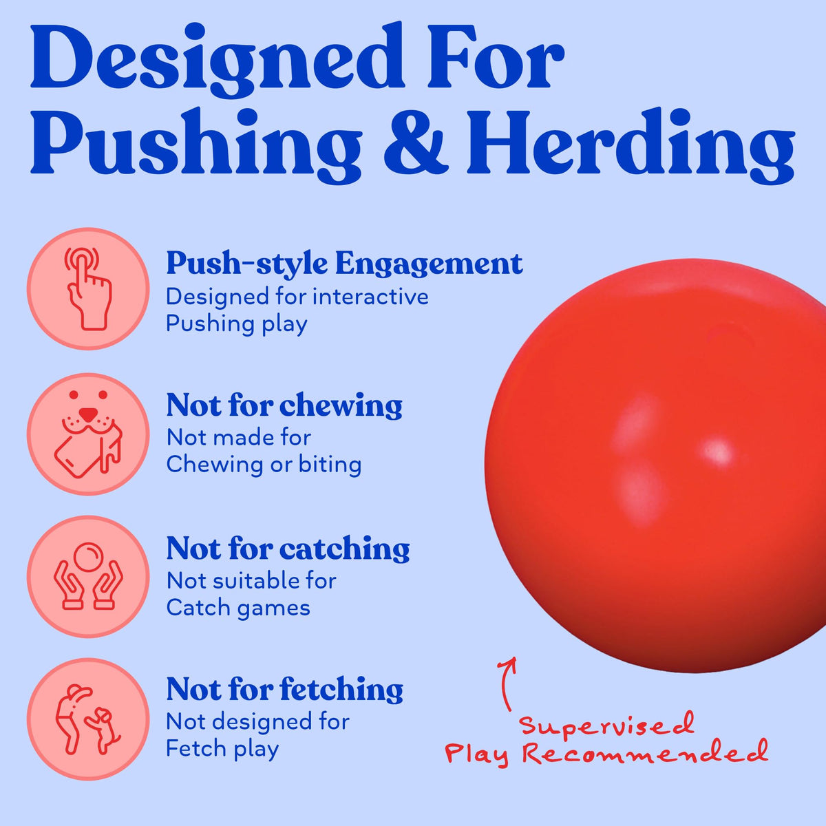 Red 10 Inch Dog Ball X671