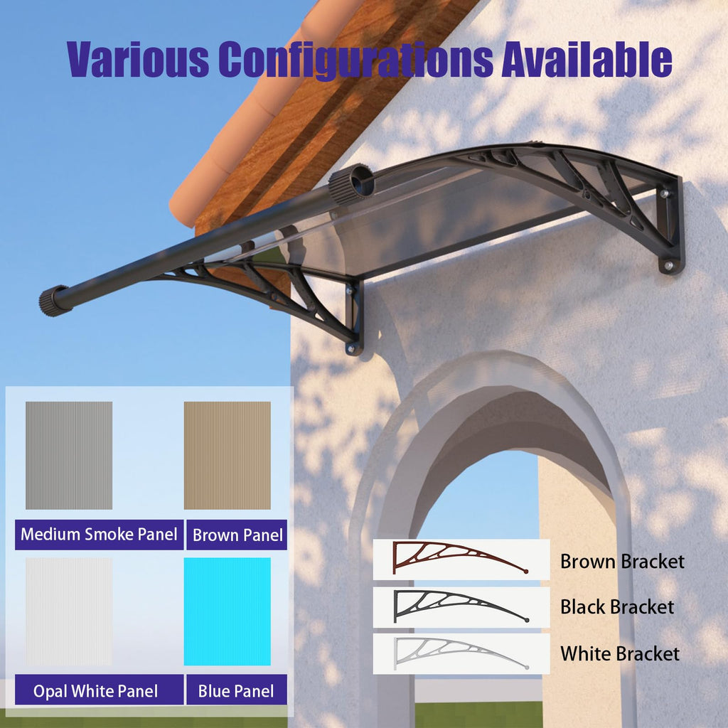 32" x 48" Window Door Awning Canopy with Drainage J911464