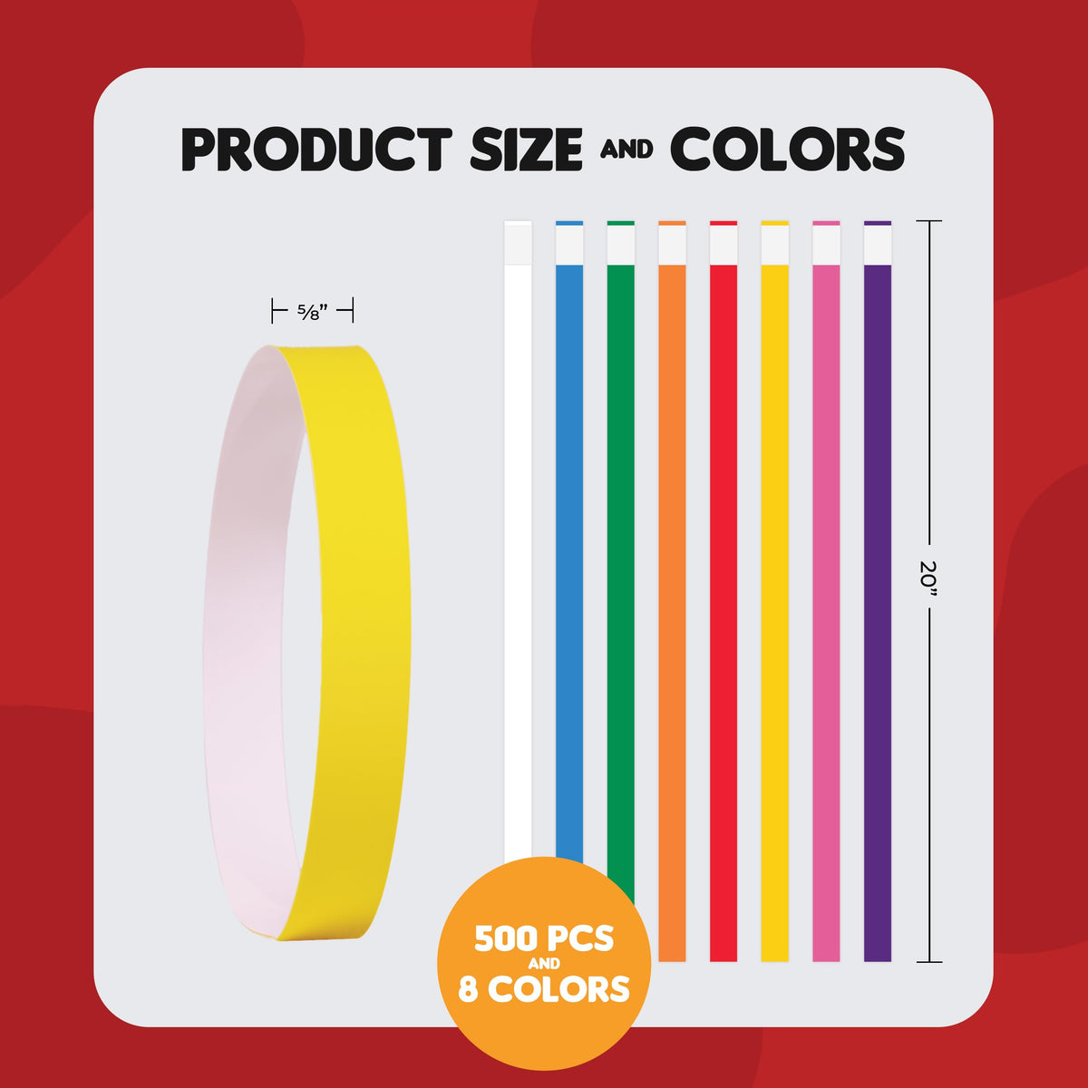 20 Inch 500 Count Waterproof Writable Tear-Resistant Pet ID Collars Q759987