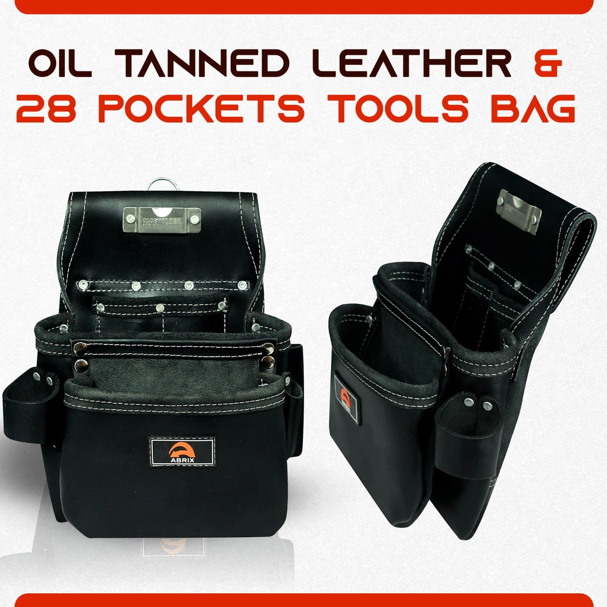 Heavy Duty 4MM Thick Genuine Leather Tool Belt M144463