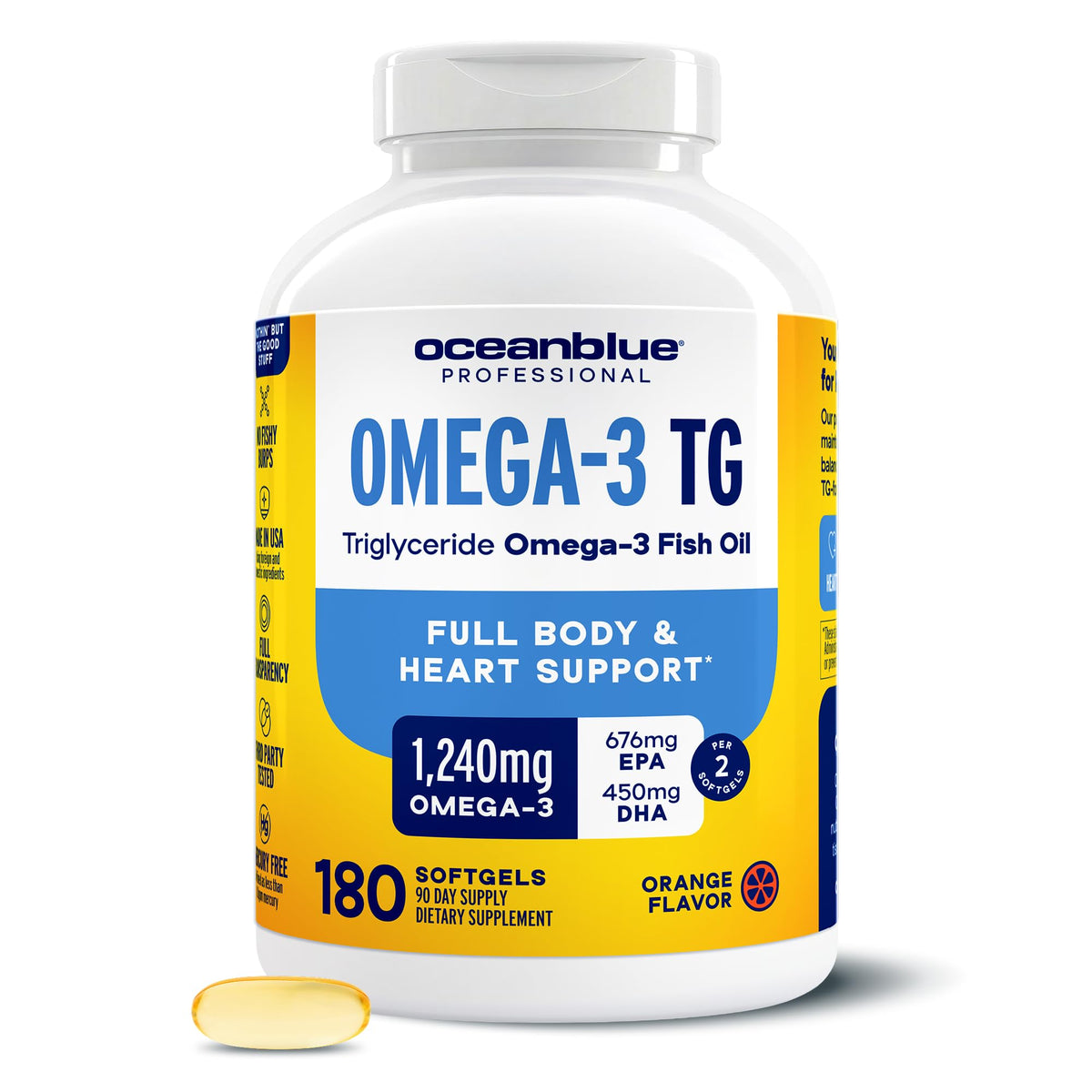 Omega-3 Fish Oil 180 Softgels O336