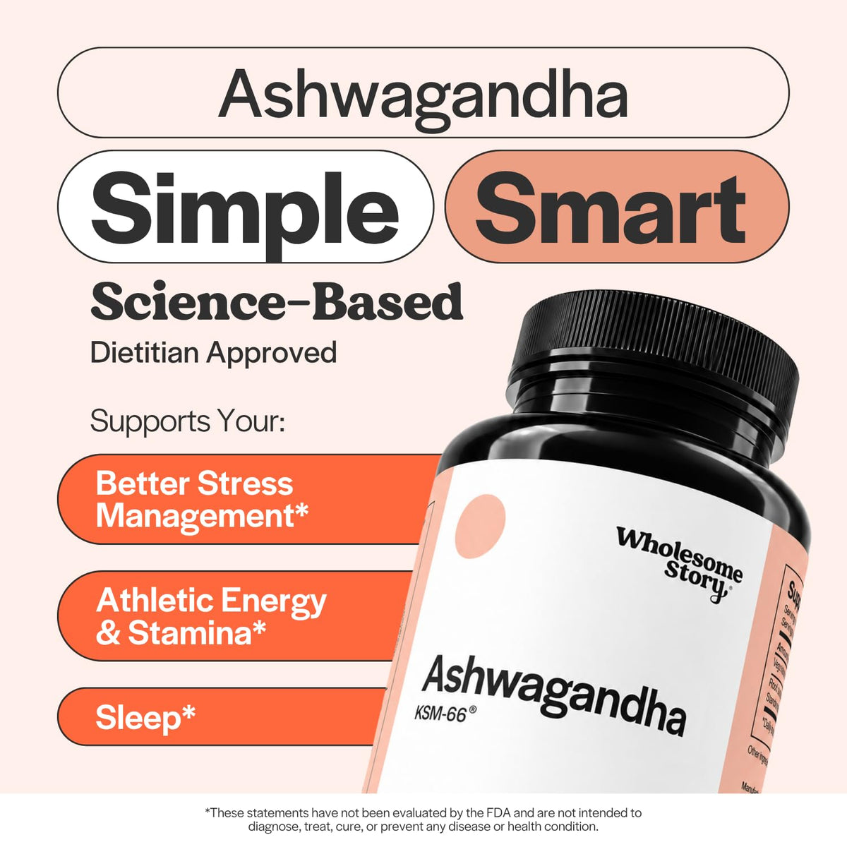 Vegan Ashwagandha Capsules 300mg 60 Pills K260913