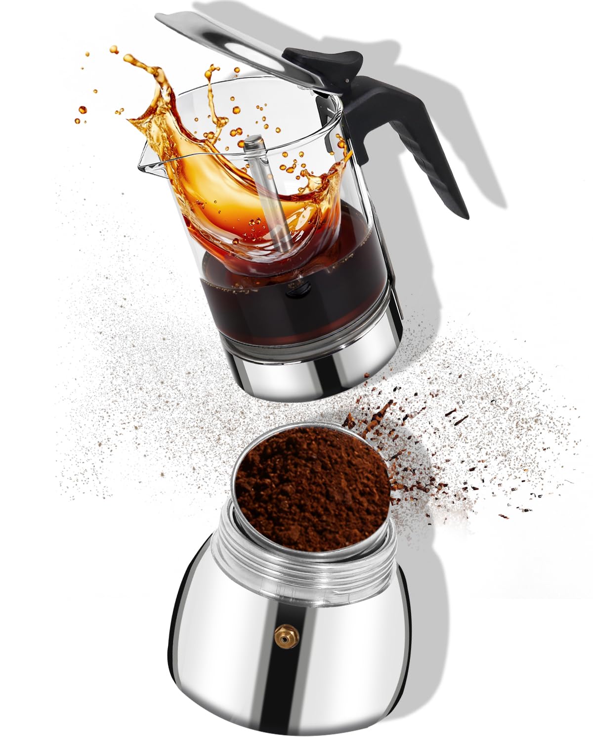9 Cup 15 oz Stovetop Espresso Moka Pot G484