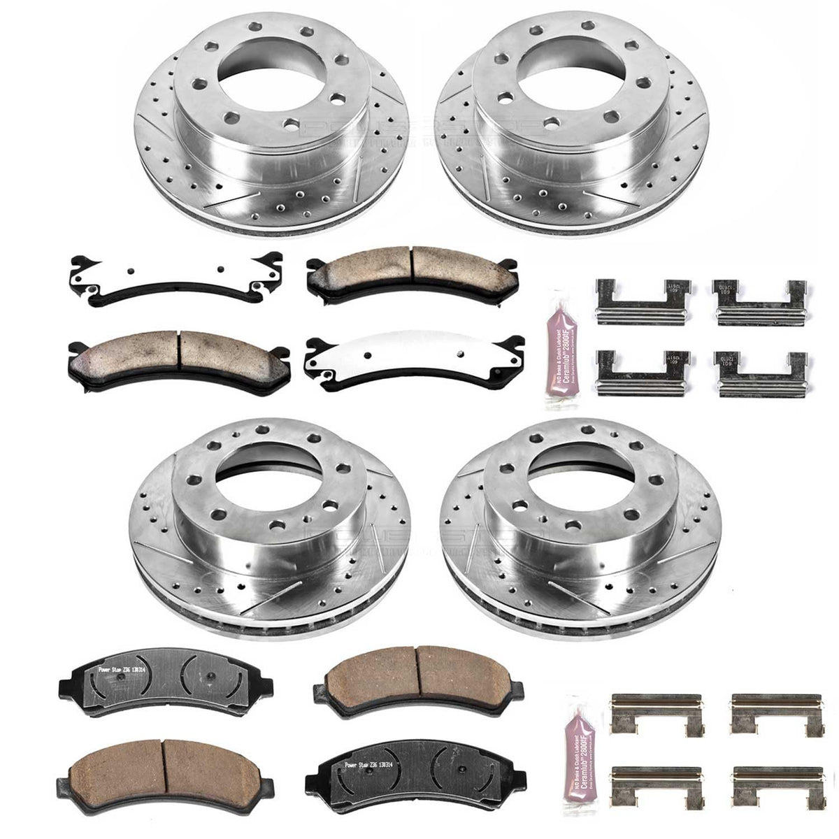 Front & Rear Brake Pad & Rotor Kit S799