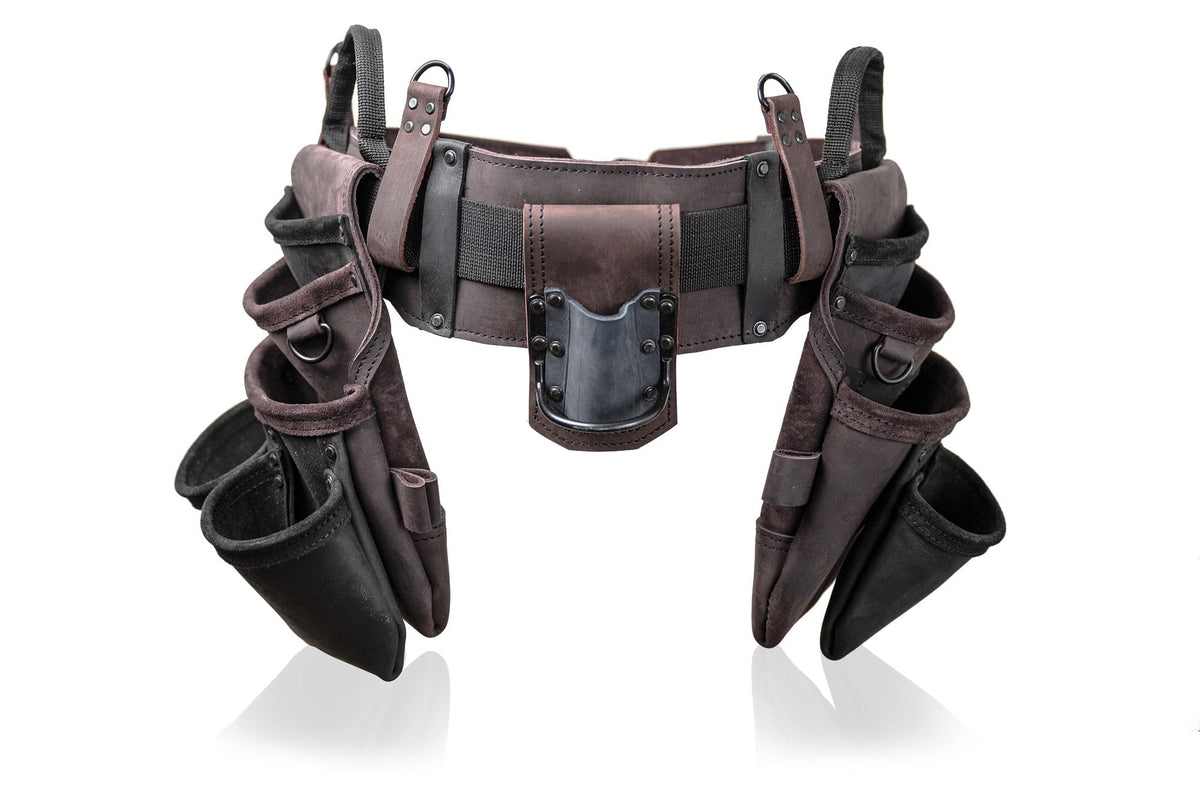 Top Grain Leather Tool Belt 18 Pockets P789