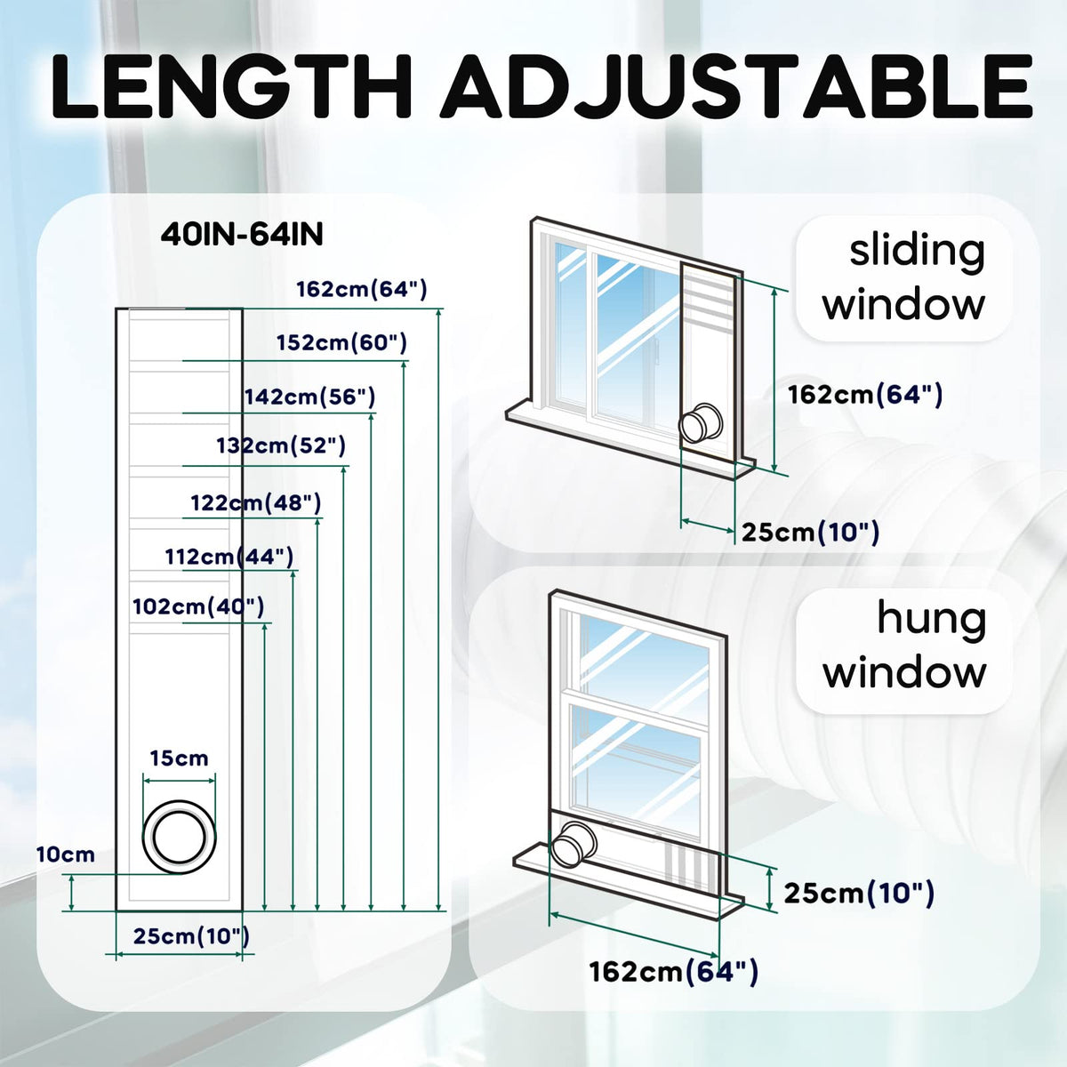 Portable AC Window Vent Kit D9765