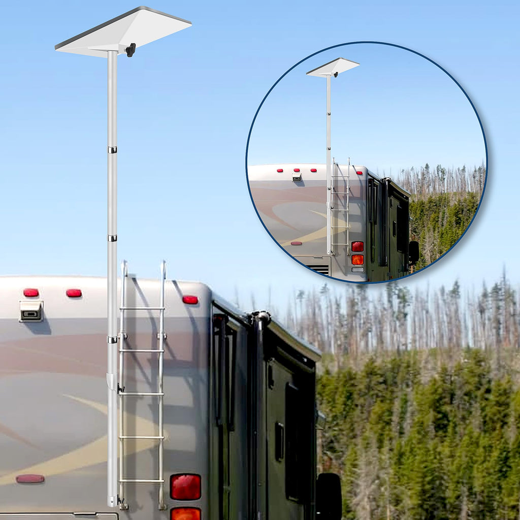 Adjustable Telescoping Flag Pole Mount Kit with Adapter E613580