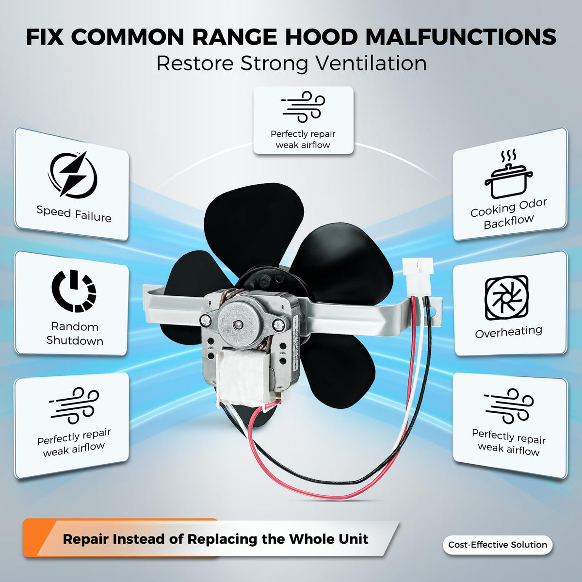 Range Hood Fan Motor Replacement Kit Z732600
