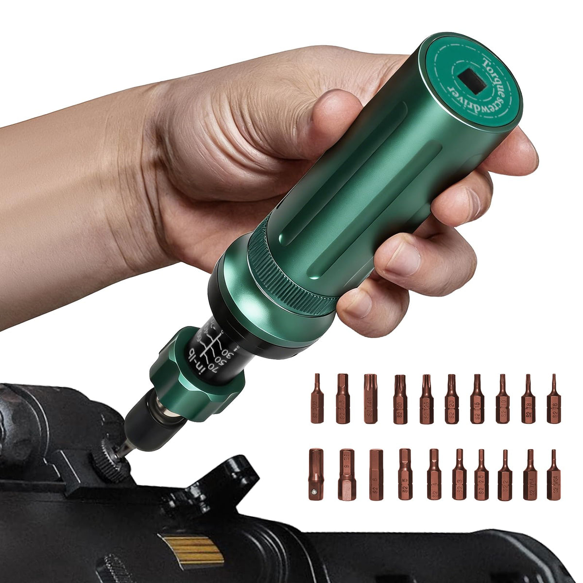 10-70 in-lb 1/4" Drive 24 PCS Torque Screwdriver Set H656328