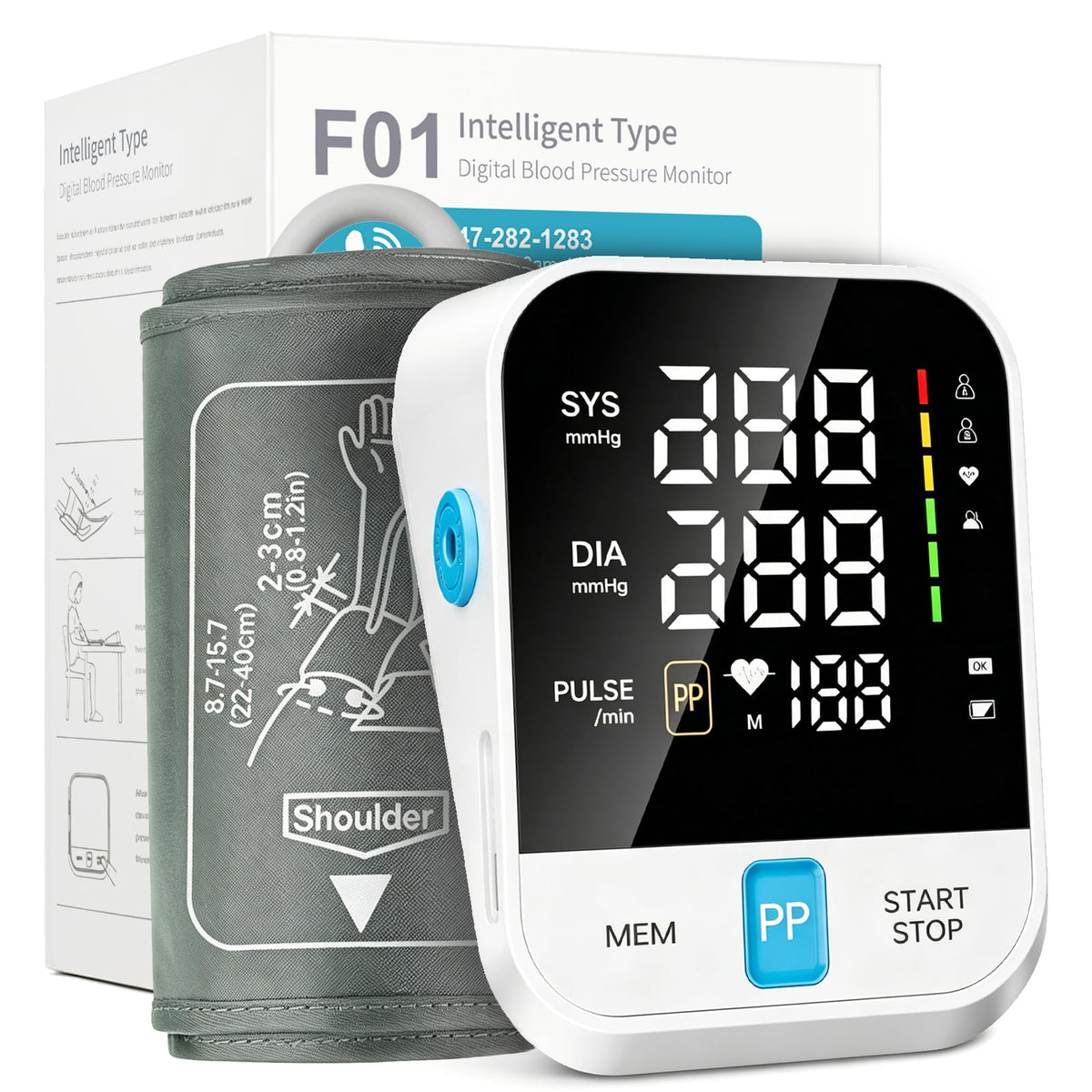 Automatic Upper Arm Blood Pressure Monitor with Large Cuff M3585