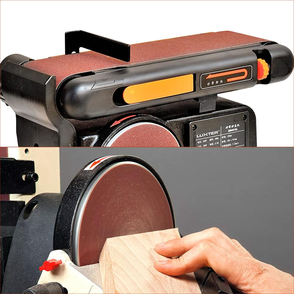 4x36 Inch Aluminum Oxide Sanding Belts and 6 Inch No-hole Sanding Discs I123