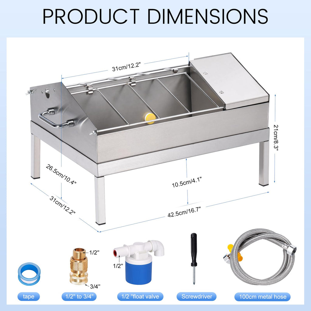 Automatic Chicken Waterer and Feeder Set T517