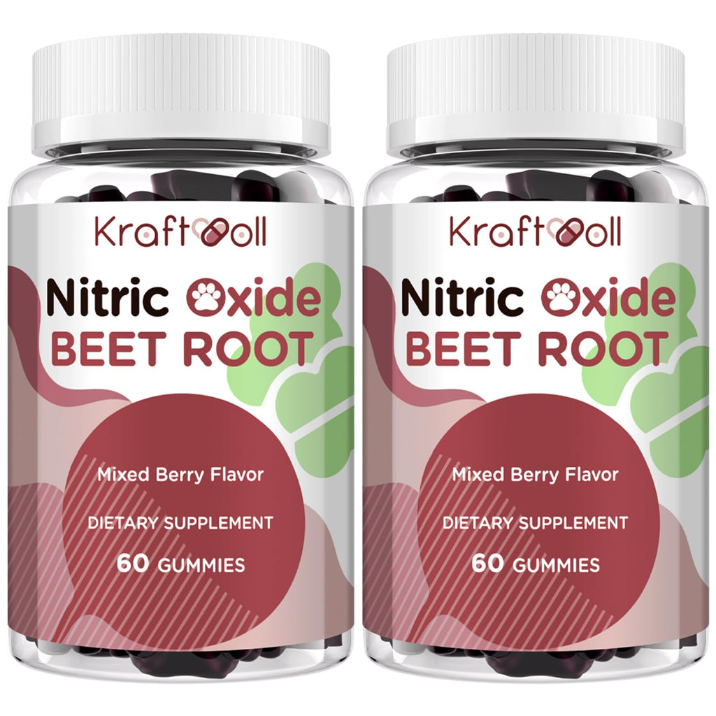 Sugar-Free Beet Root Gummies Mixed Berry 60 Gummies X934
