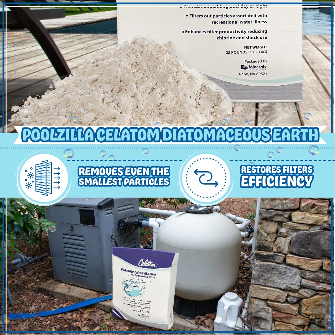 25LB Diatomaceous Earth Pool Filter Aid X243481