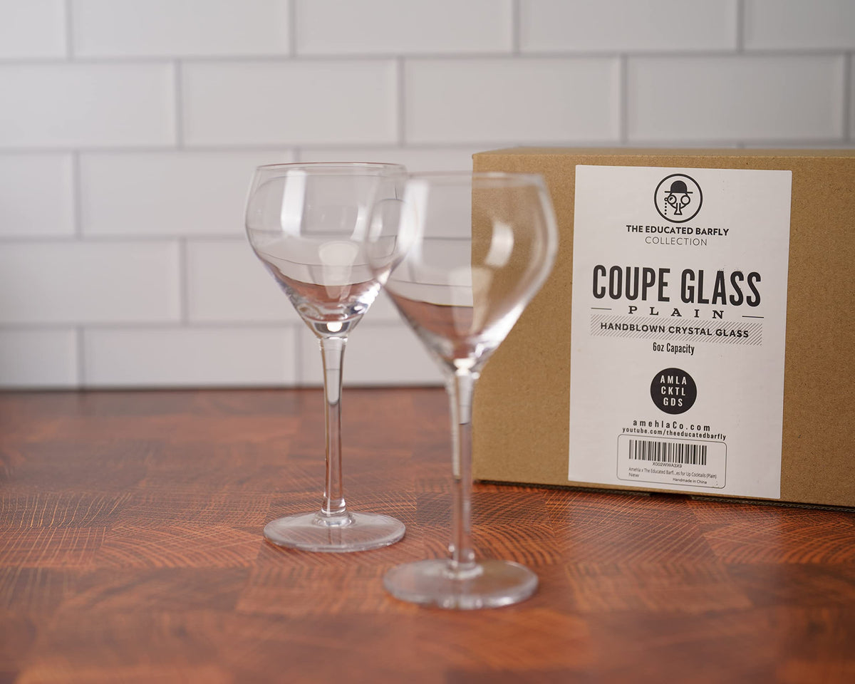 Handblown Coupe Cocktail Glass Set of 2 Z98138