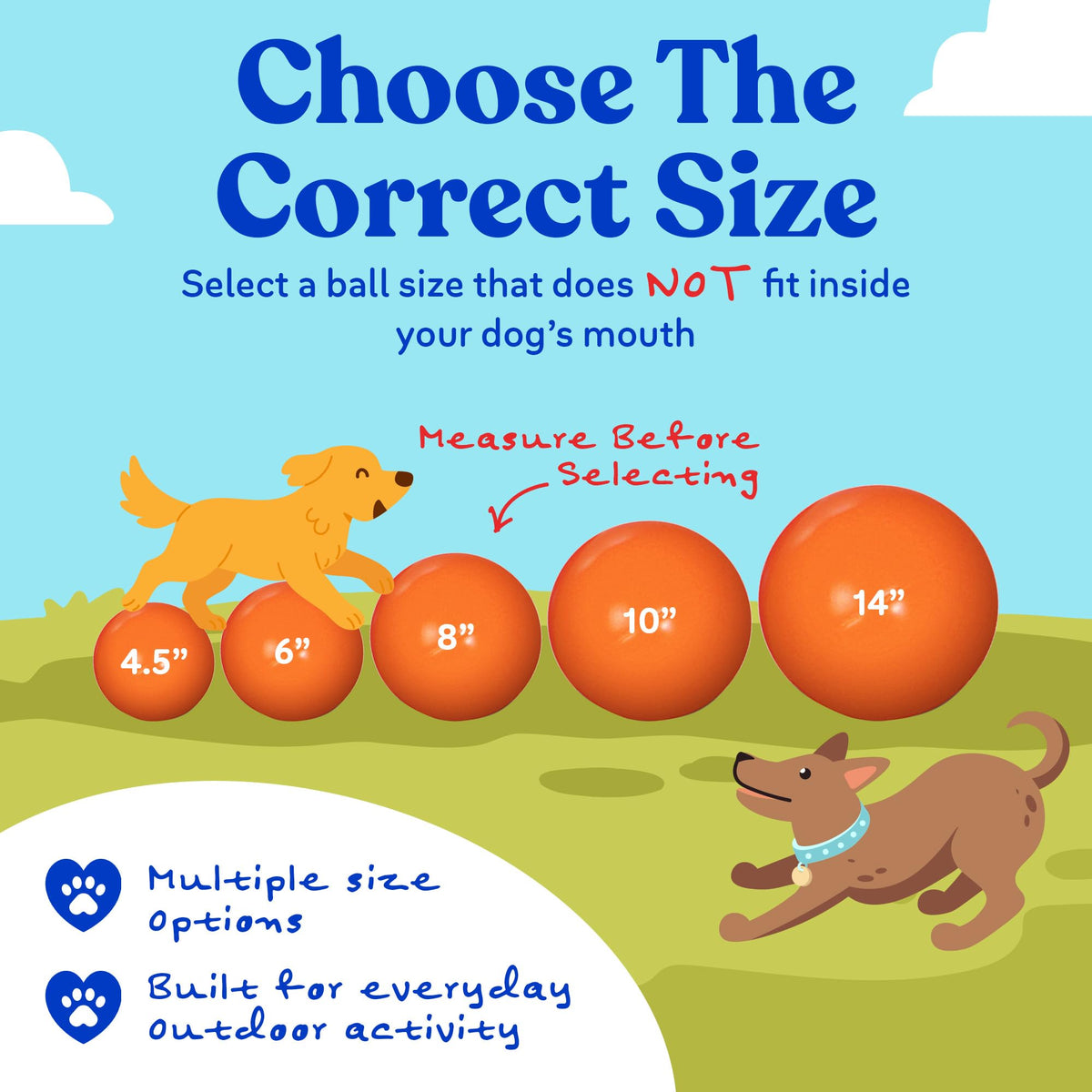 Red 10 Inch Dog Ball X671