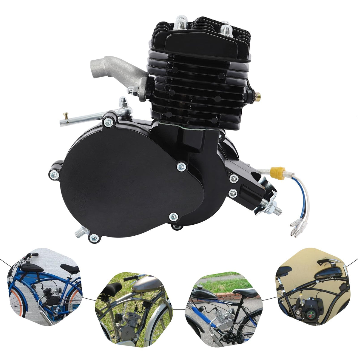 80cc 2-Stroke Bicycle Gasoline Engine Motor Kit J940