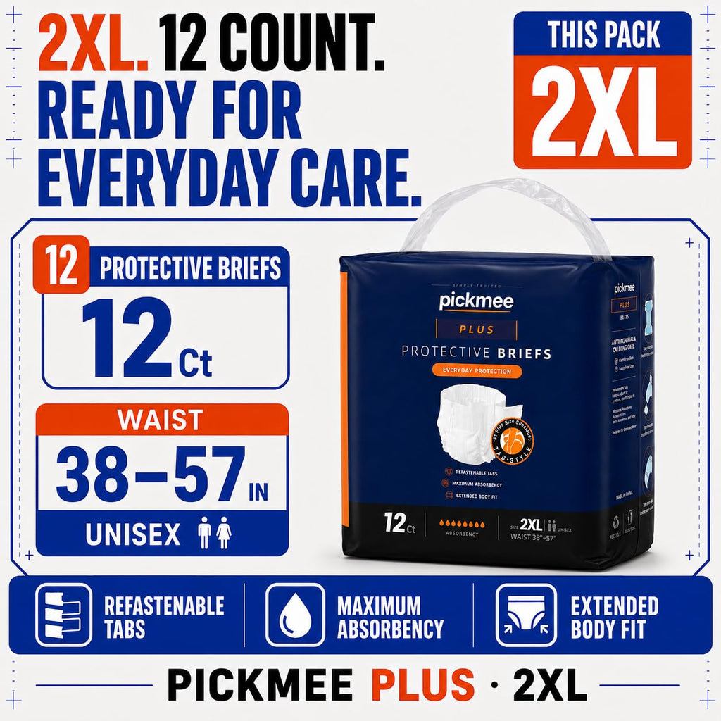 2XL Overnight Adult Diapers with Tabs, 12 Count Y525755