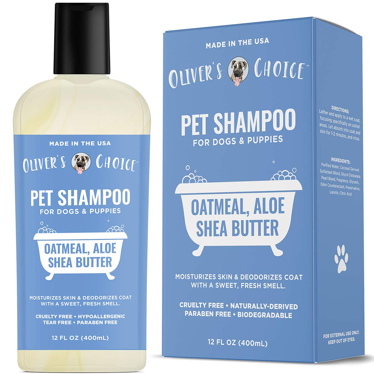 Oatmeal Aloe Shea Butter Dog Shampoo 14 fl. oz U57284