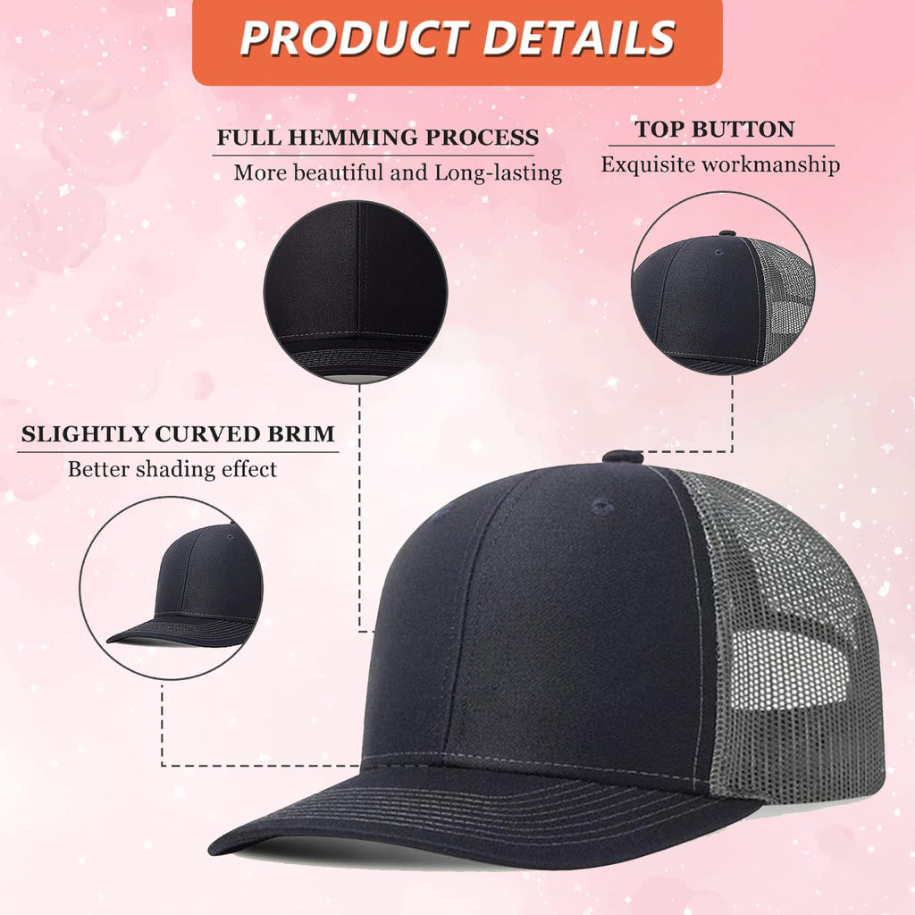 Custom Trucker Hat with Text Photo Logo L24709