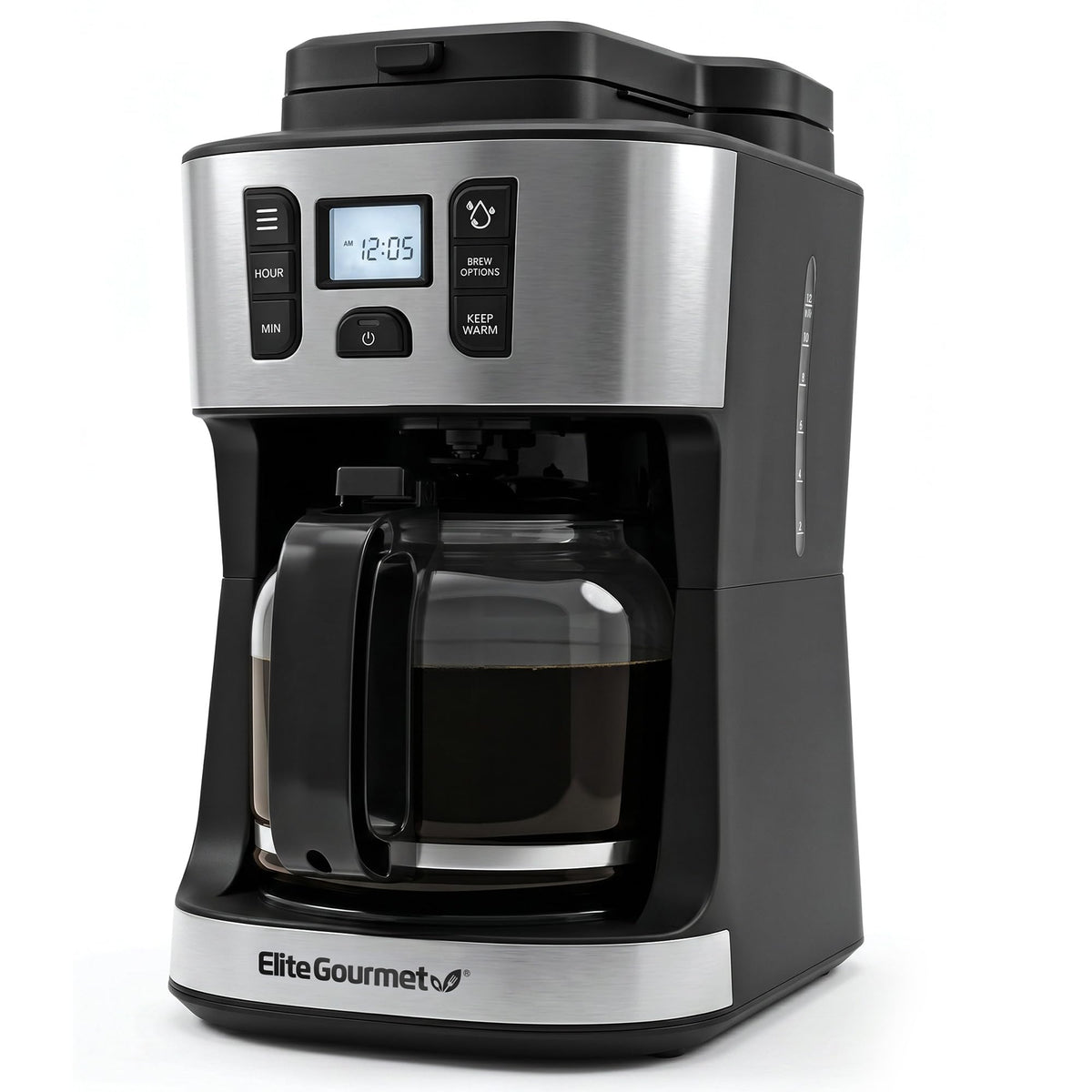 12-Cup Coffee Maker with Built-In Grinder V817