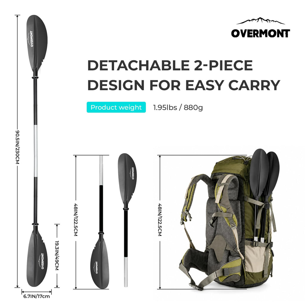 Heavy Duty Aluminum Alloy Kayak Paddles with Leash I8122