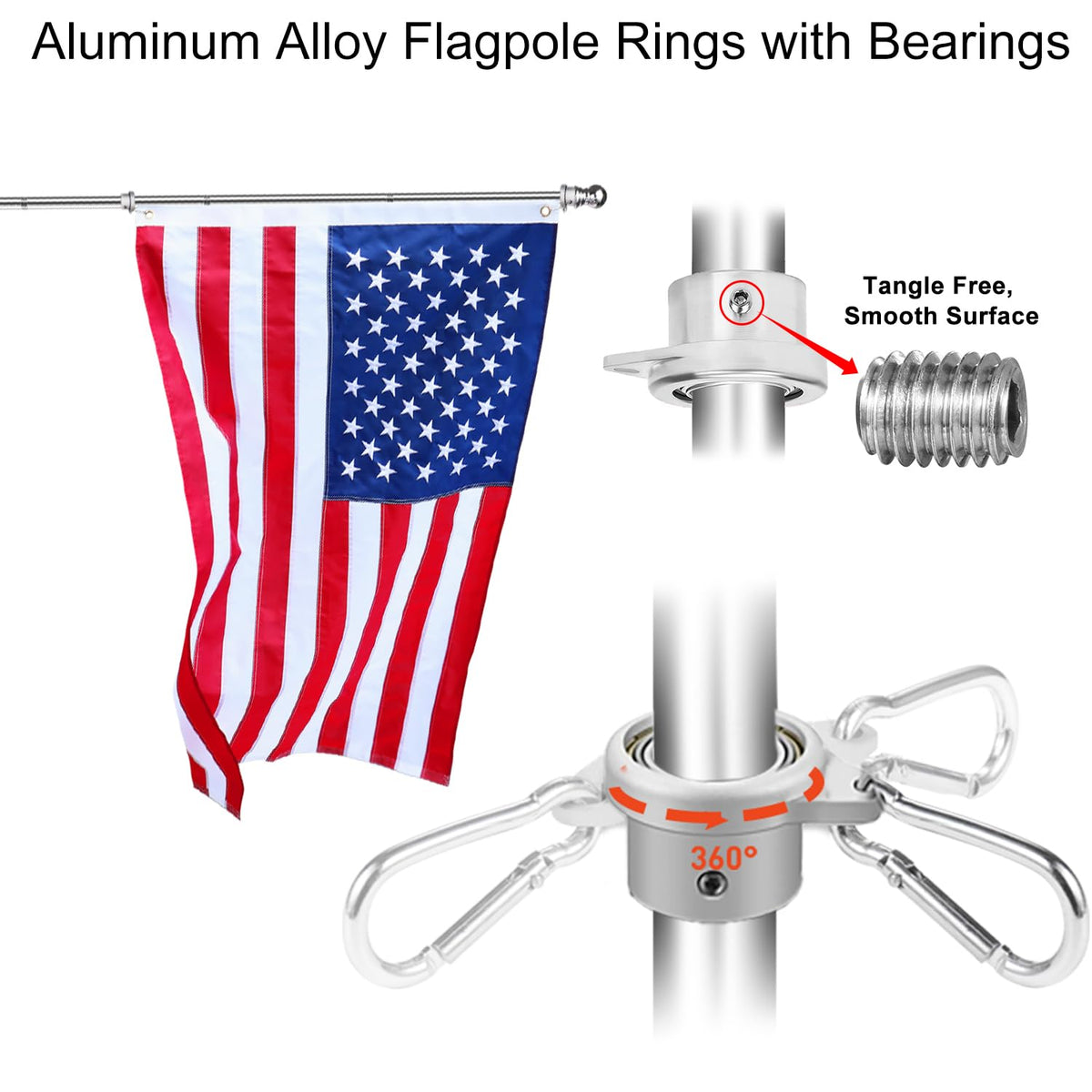 Heavy Duty Stainless Steel Flag Pole Kit C252615