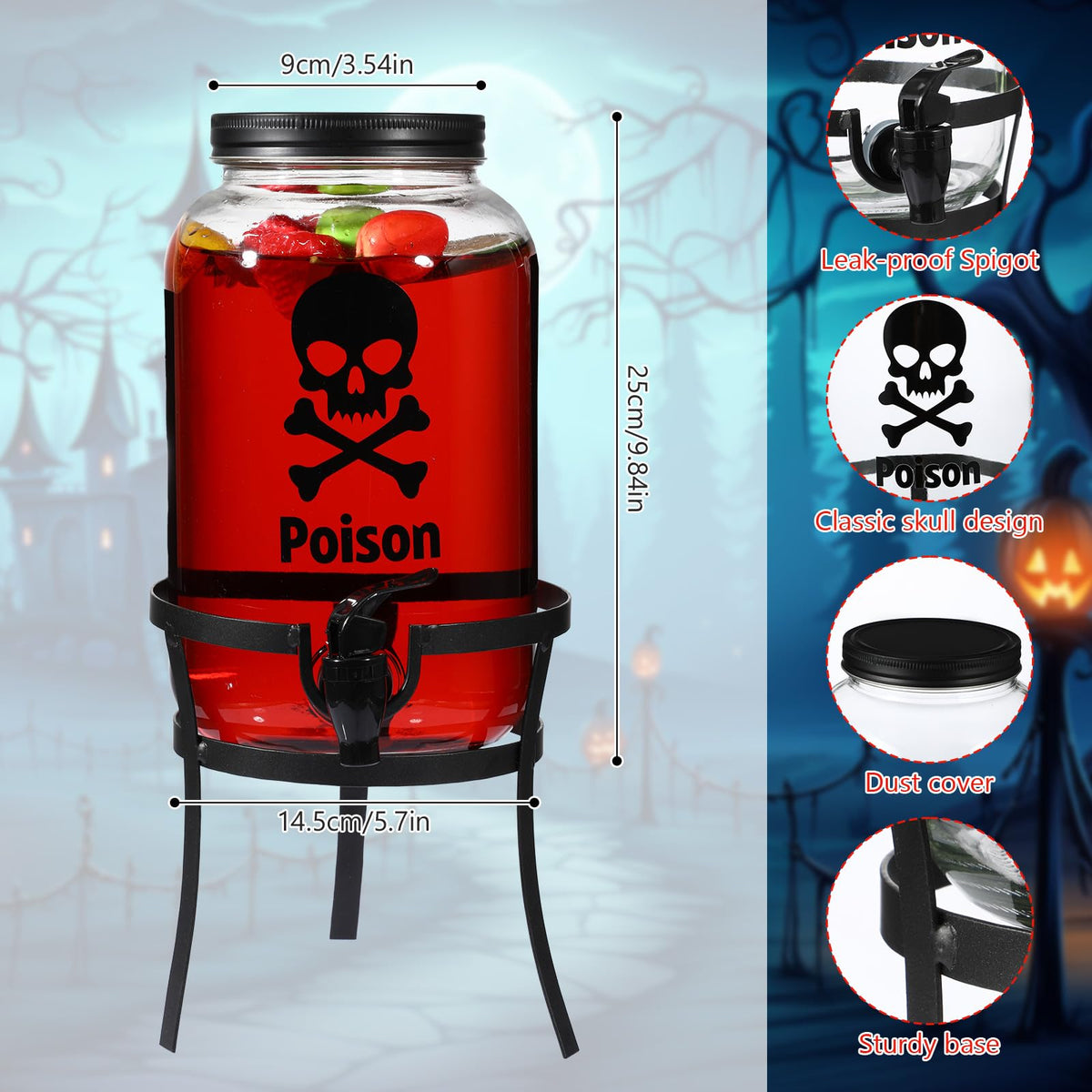Glass Beverage Dispenser P104
