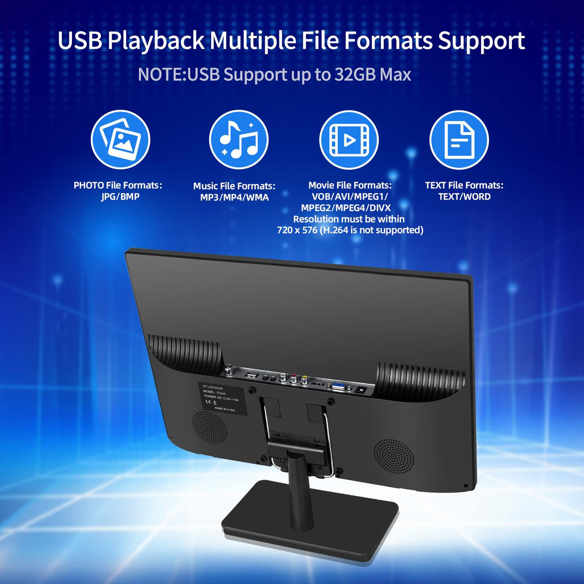 17 inch HD LED TV with Antenna Y739930