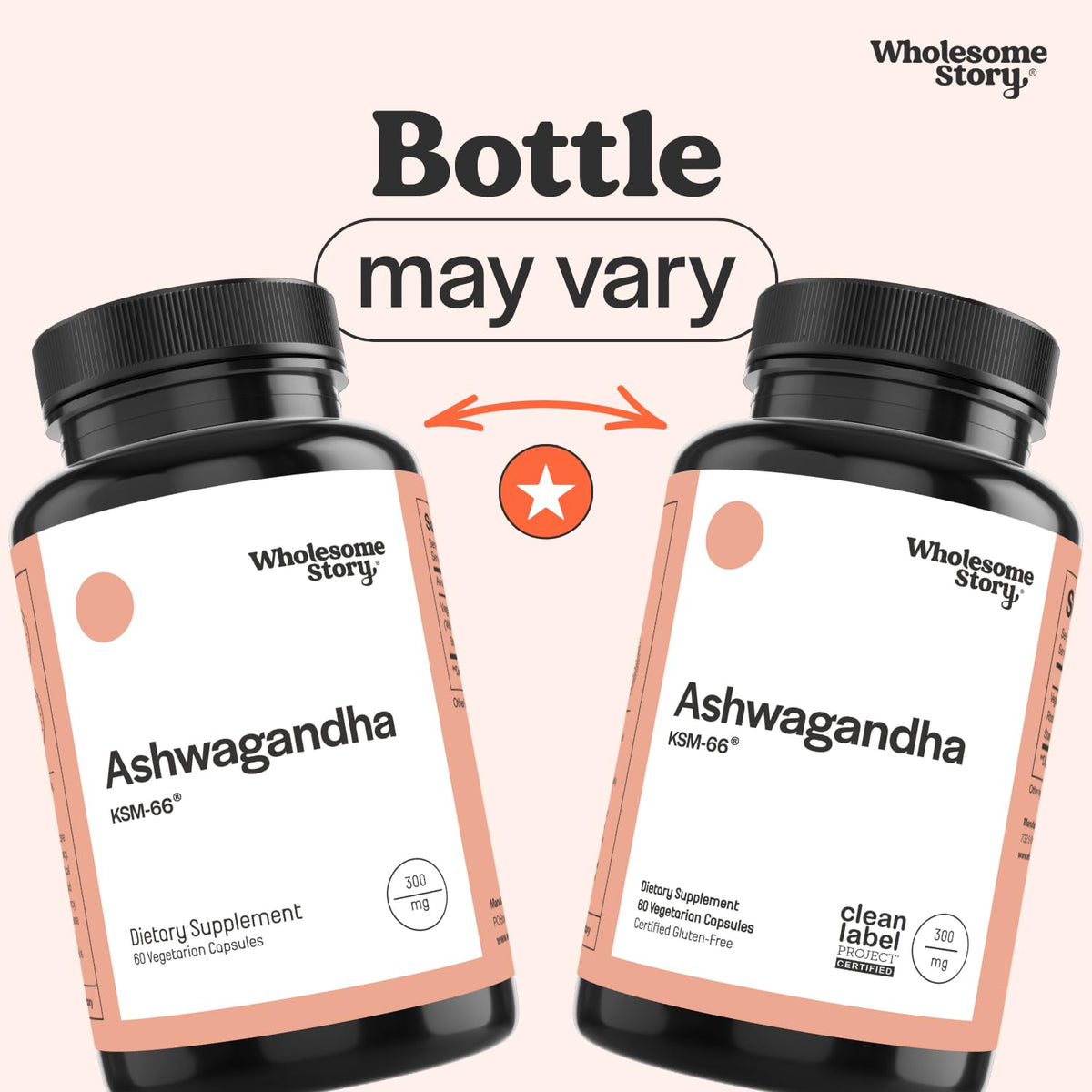 Vegan Ashwagandha Capsules 300mg 60 Pills K260913