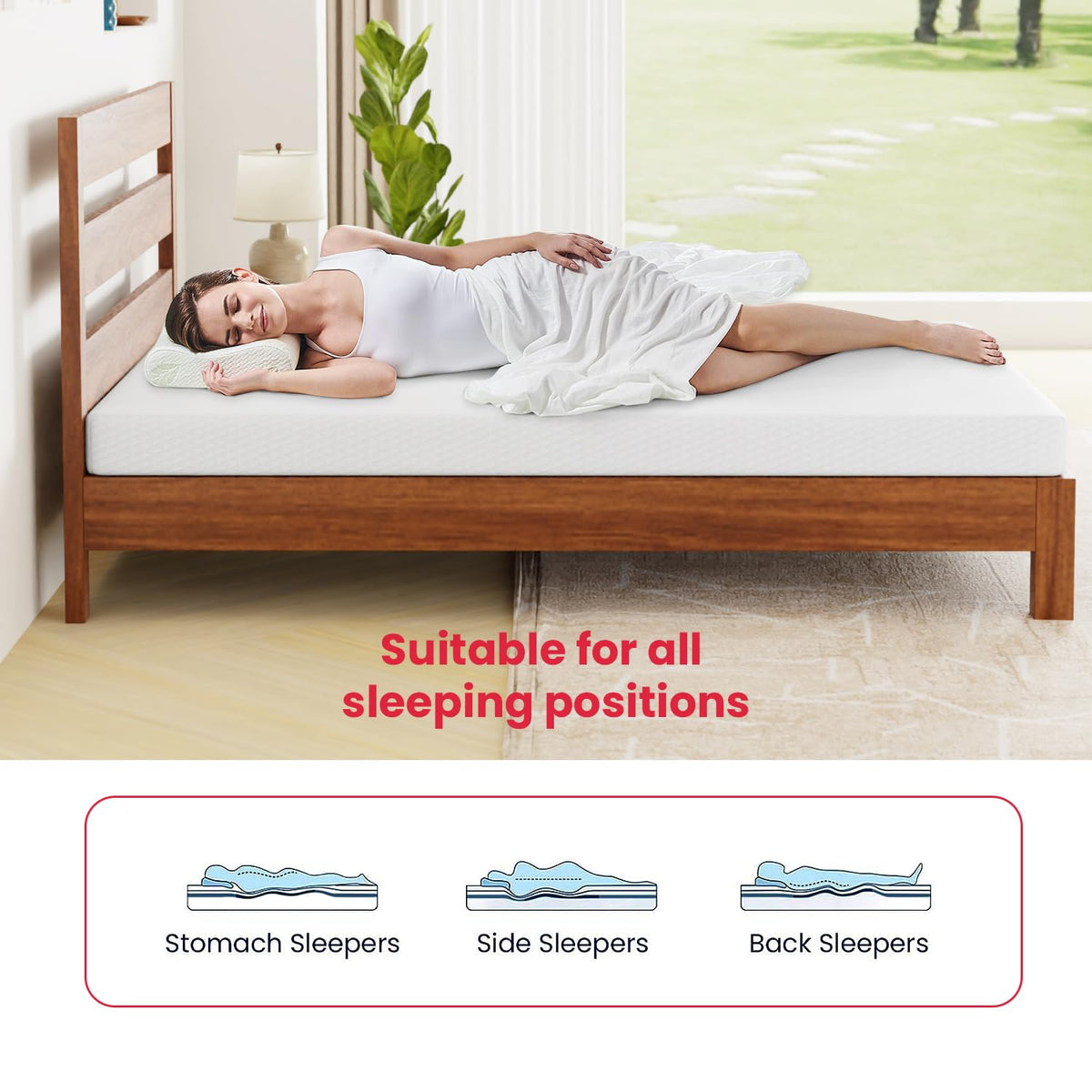 5 Inch Gel Memory Foam Twin Mattress Q171705