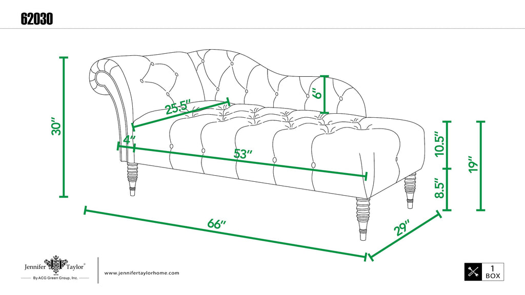 Ash Rose Pink Velvet Tufted Roll Arm Chaise Lounge E623