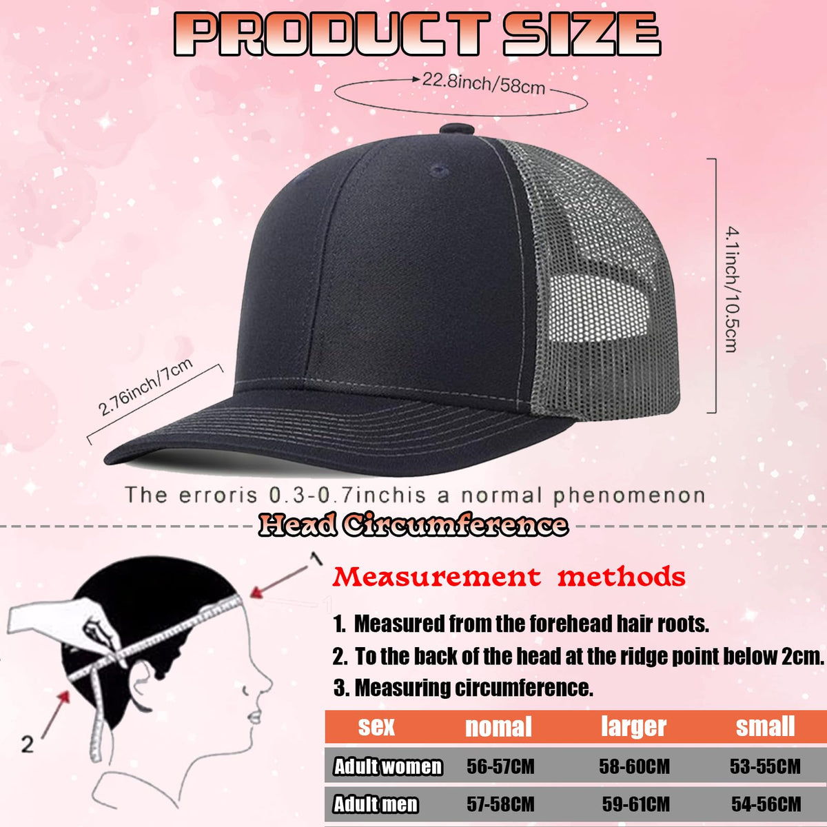 Custom Trucker Hat with Text Photo Logo L24709