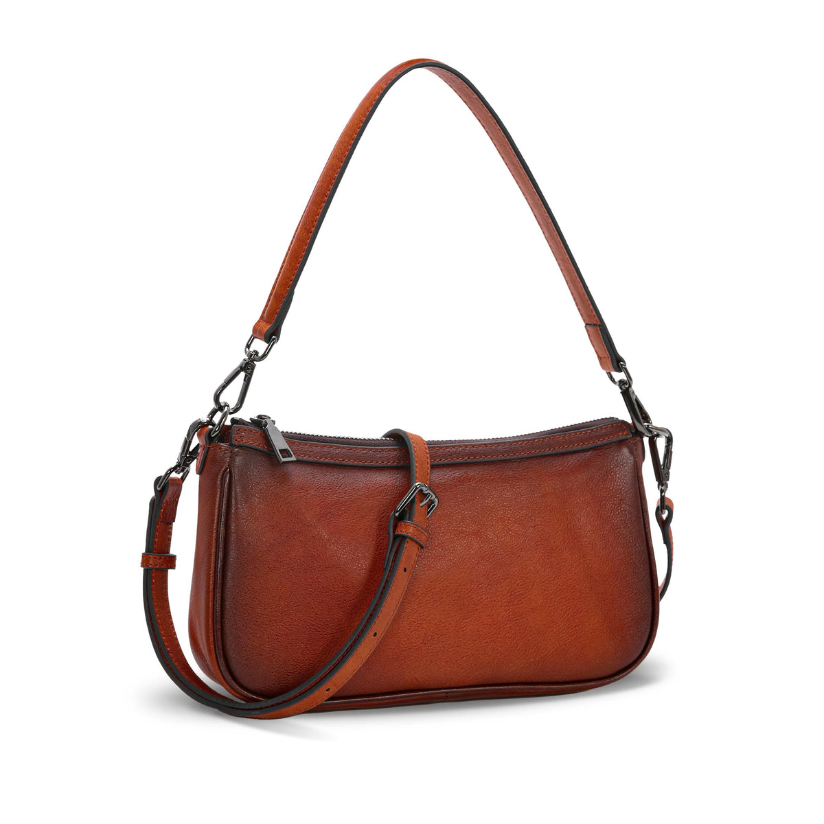 Leather Crossbody Bags with Two Straps N801
