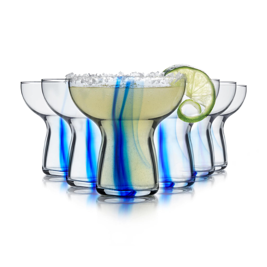 Blue Ribbon Stemless Margarita Glasses Set of 6 U9856