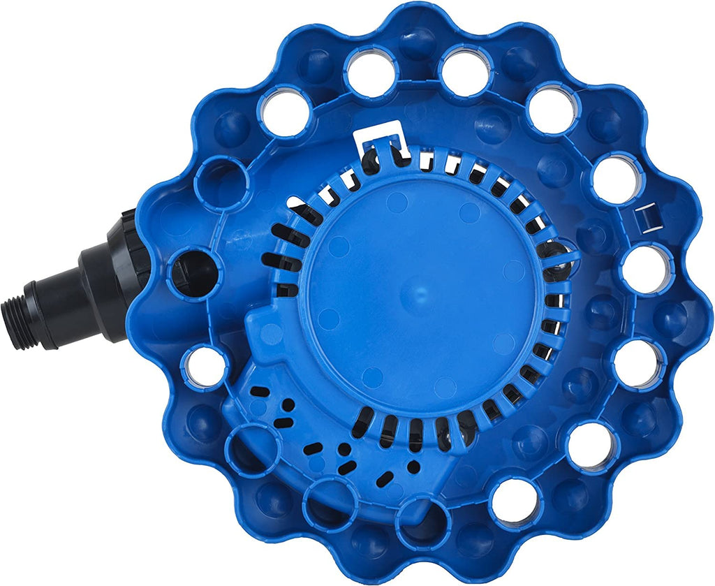 Blue Pool Cover Pump & 5/8 in. x 100 ft. Garden Hose K9883