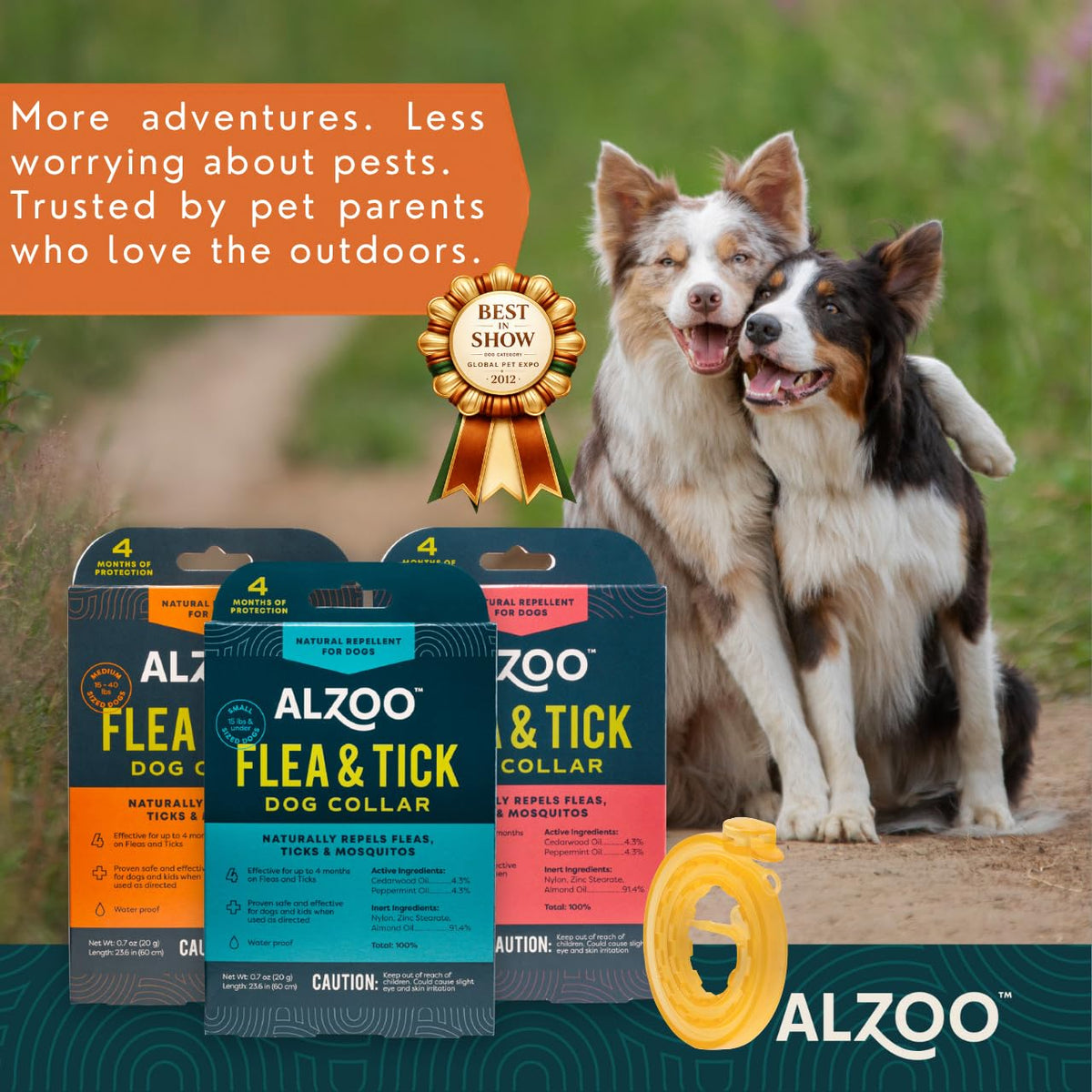 Plant Based Flea & Tick Dog Collar U38374
