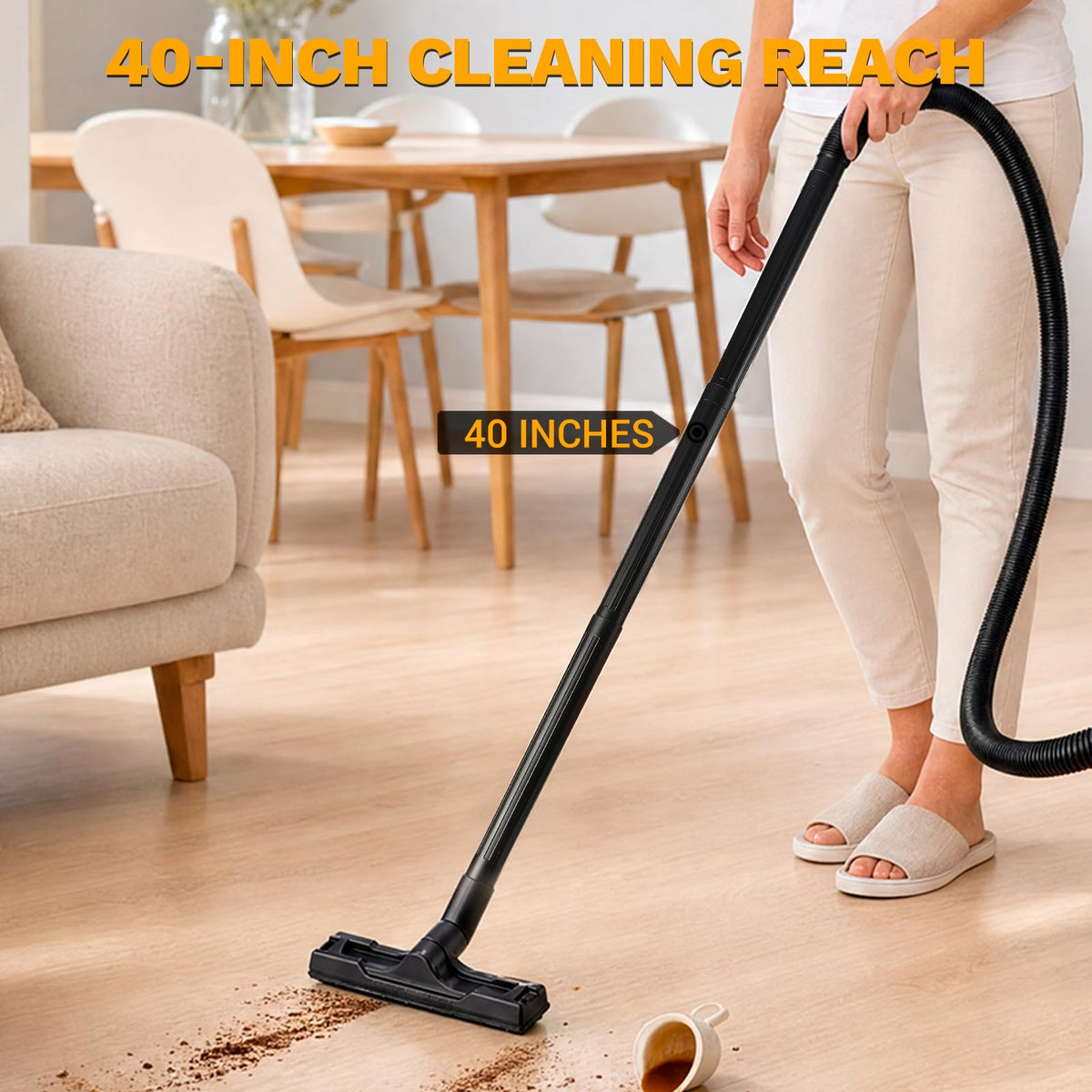 4-Gallon 3 Peak HP Wet Dry Shop Vacuum with Hose V30617