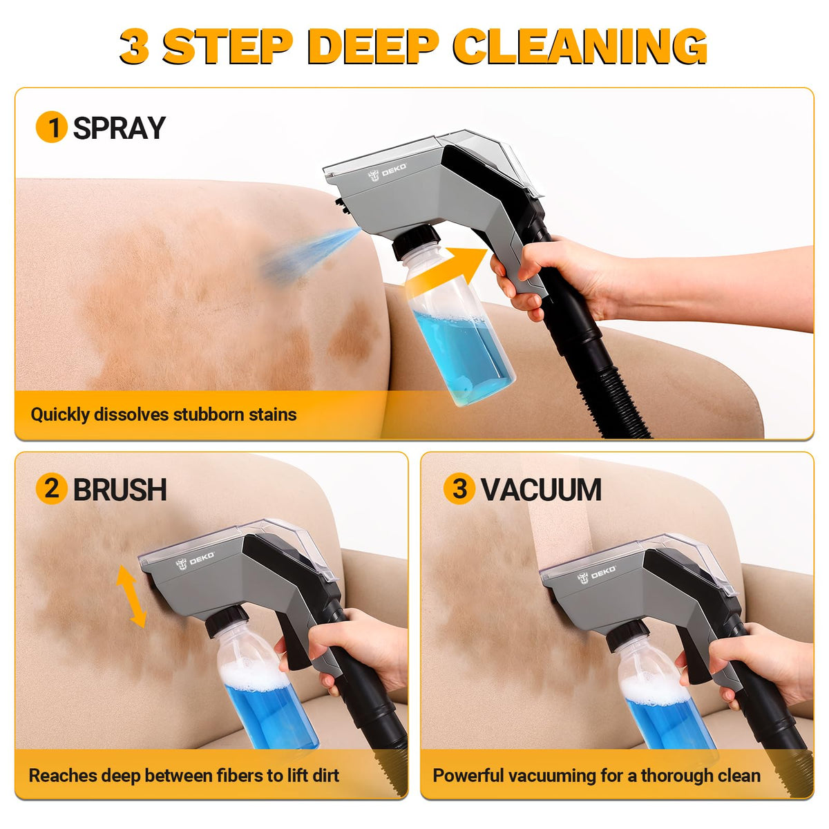 4-Gallon 3 Peak HP Wet Dry Shop Vacuum with Hose V30617