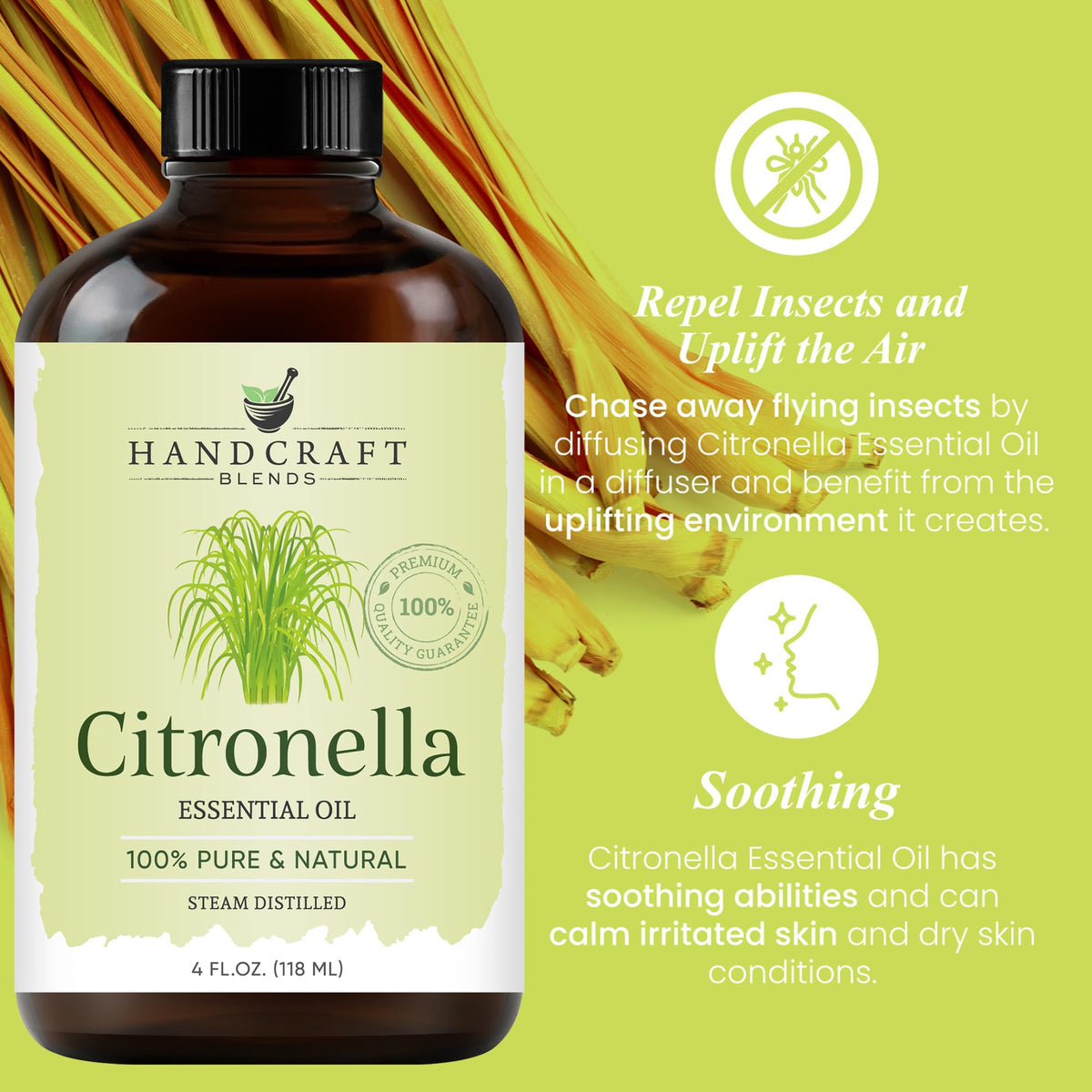Lavender and Citronella Essential Oils 2 x 4 Fl Oz Z595413